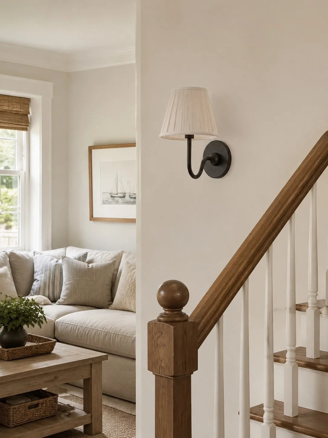 Elegant Fabric Drum Wall Sconce for Ambient Lighting