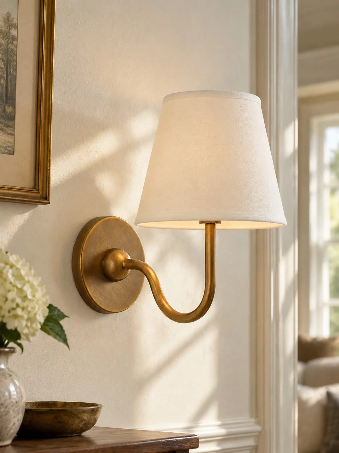 Elegant Fabric Drum Wall Sconce for Ambient Lighting
