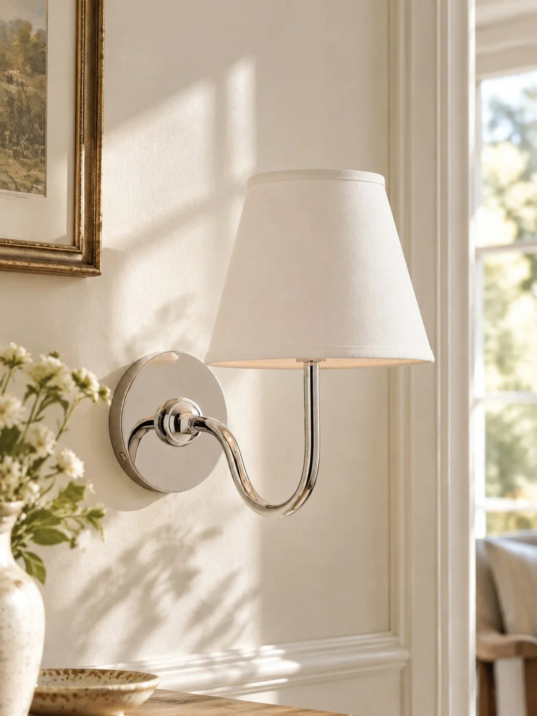 Elegant Fabric Drum Wall Sconce for Ambient Lighting