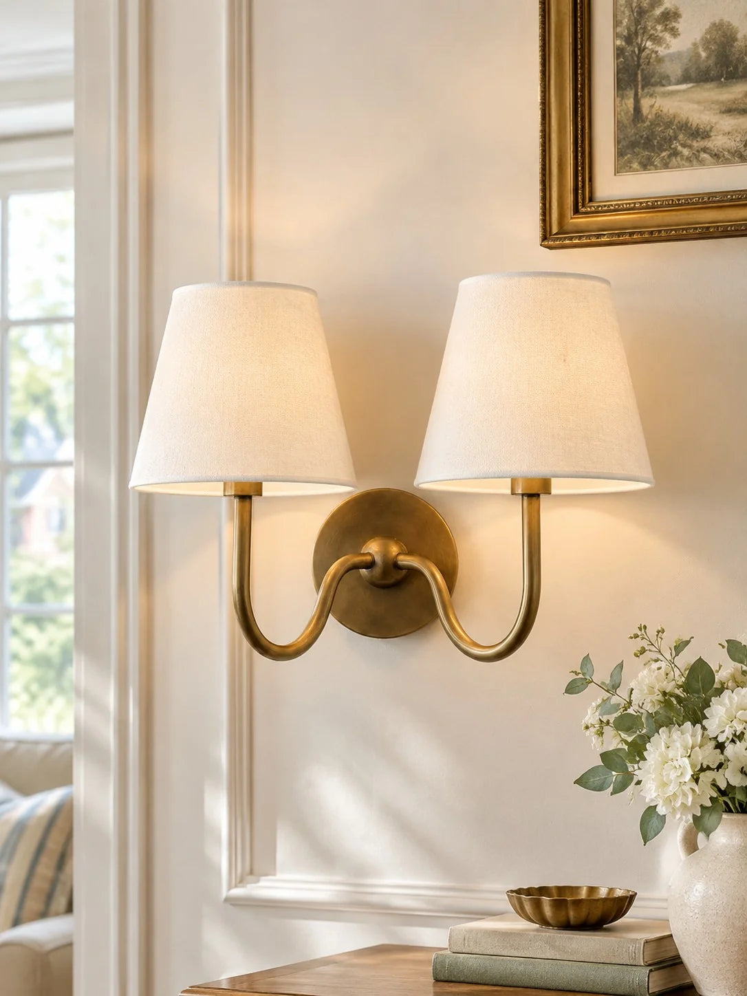 Elegant Fabric Drum Wall Sconce for Ambient Lighting