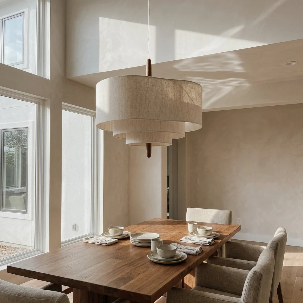 Elegant Fabric Pendant Light for Soft Ambient Glow