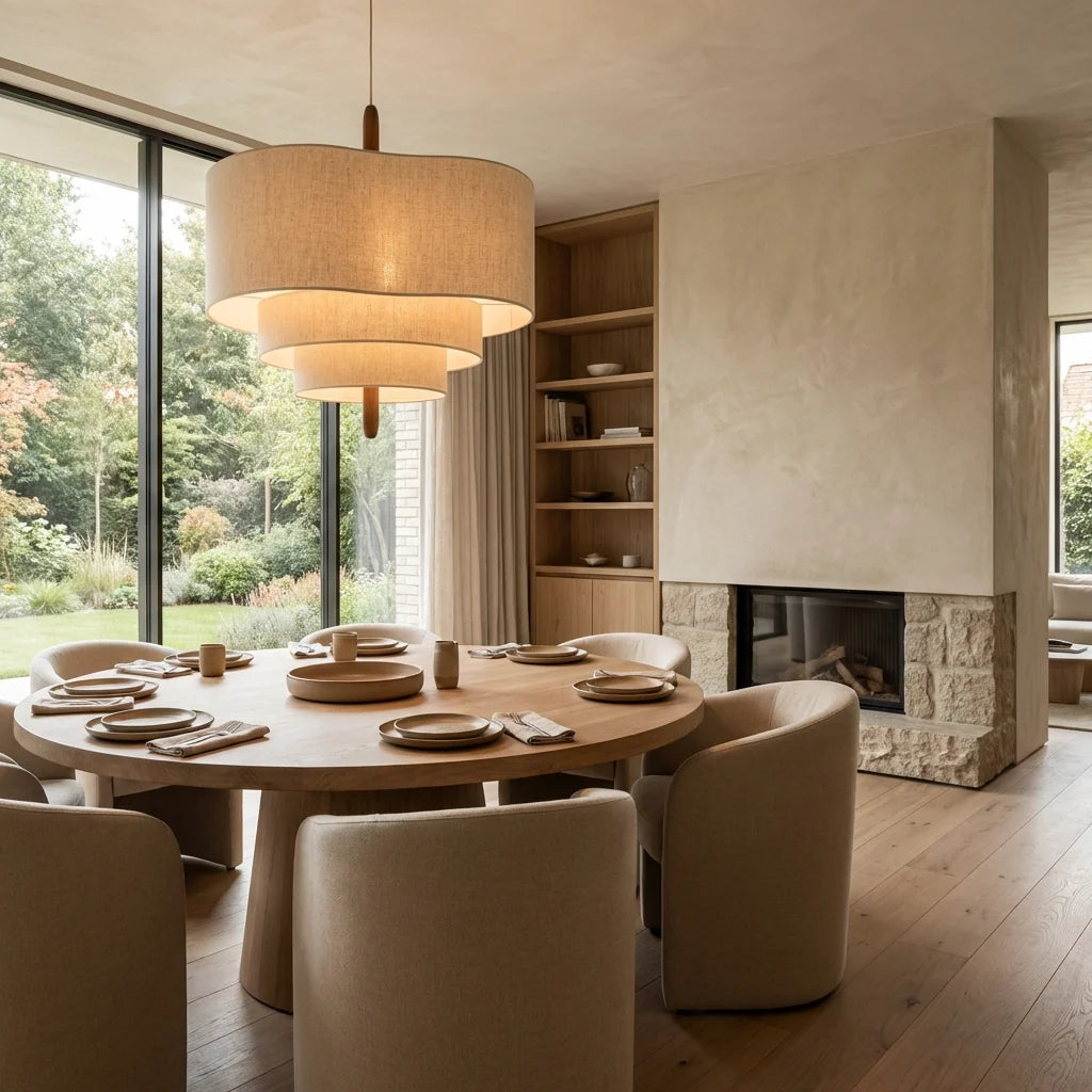 Elegant Fabric Pendant Light for Soft Ambient Glow