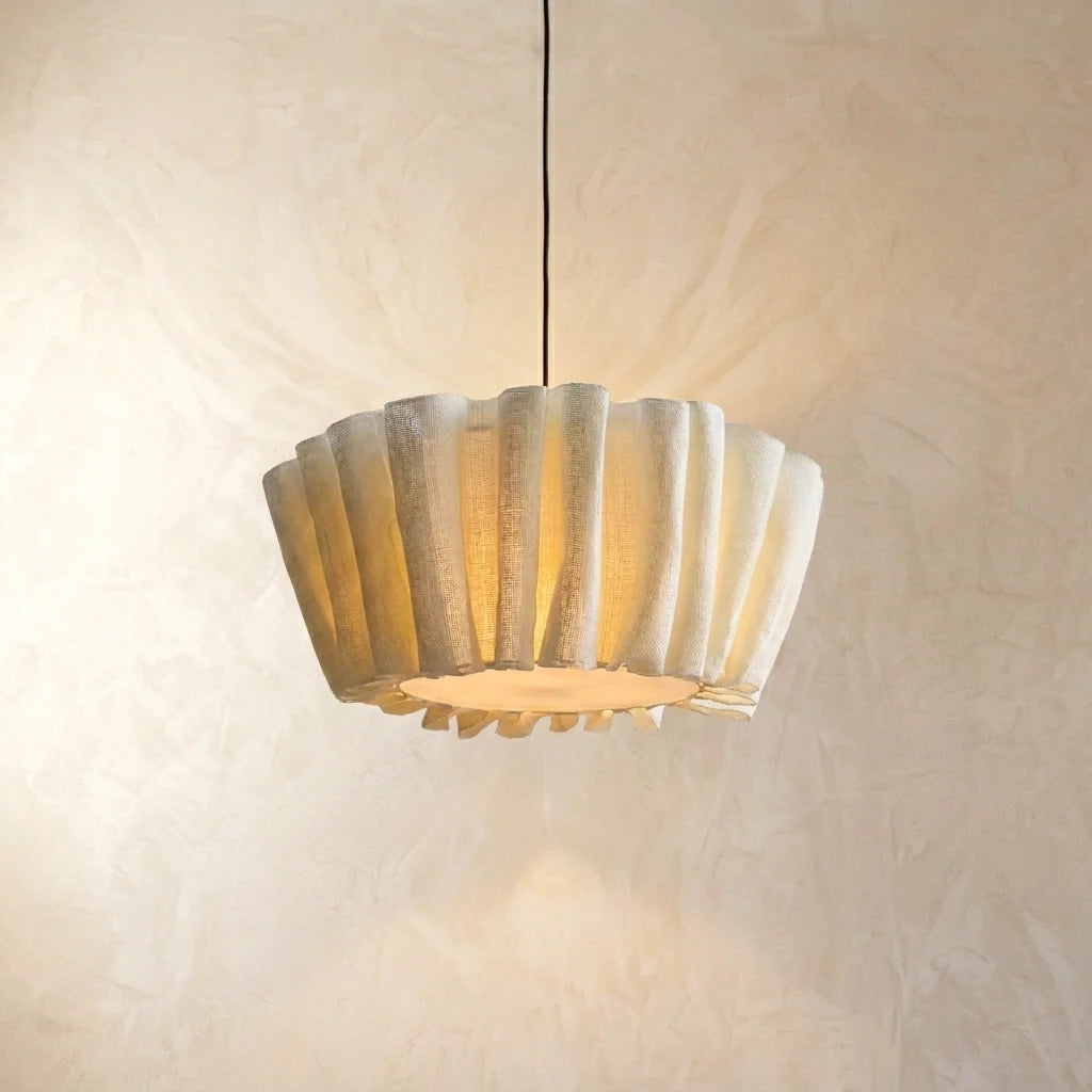 Elegant Handcrafted Fabric Pendant Light