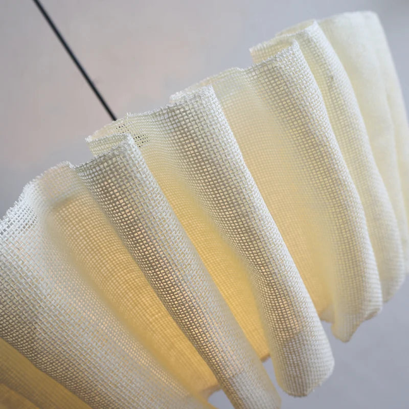 Elegant Handcrafted Fabric Pendant Light