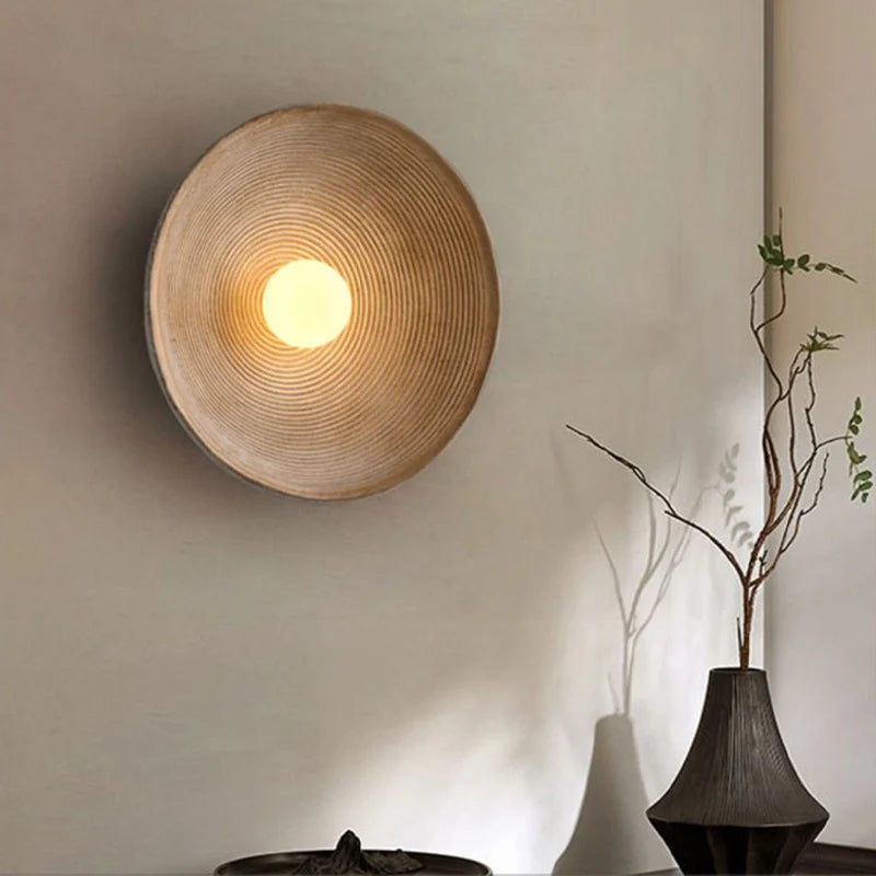 Elegant Japanese Wall Light | LED-Compatible Wooden Sconce