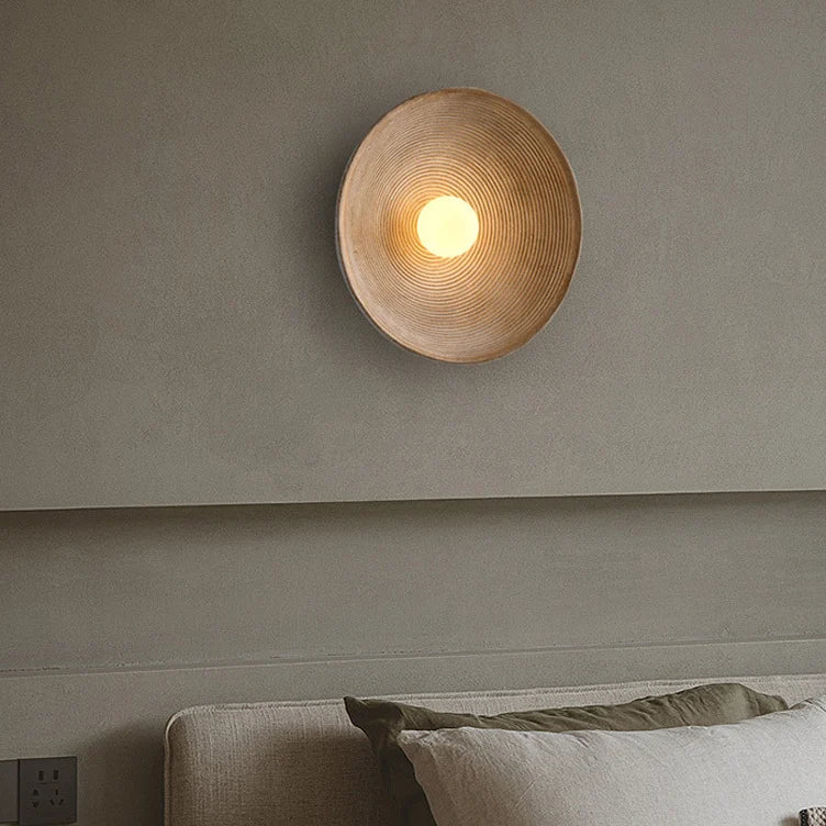 Elegant Japanese Wall Light | LED-Compatible Wooden Sconce