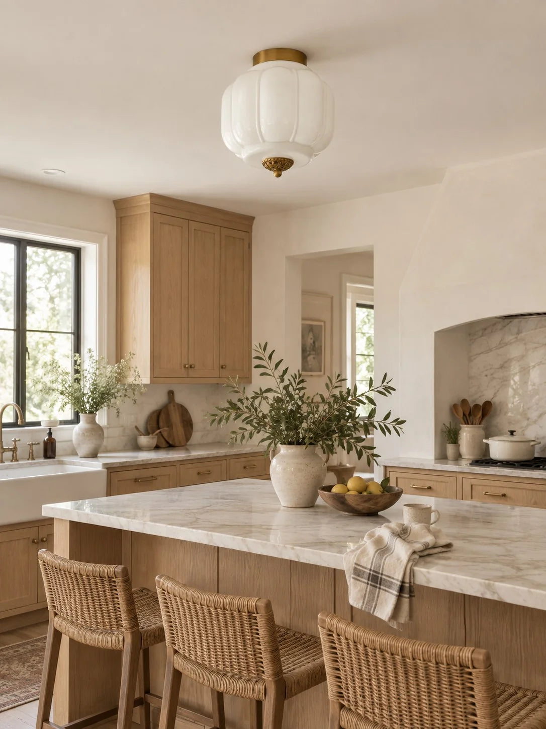 Elegant Modern Flush Mount Ceiling Light Fixture