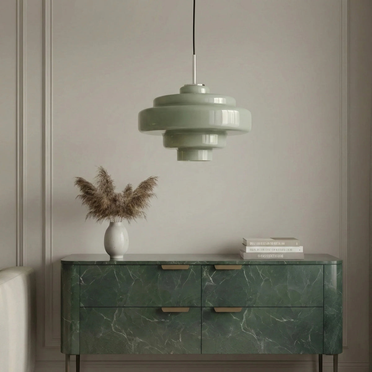 Elegant Orange Glass Pendant Light for Modern Spaces