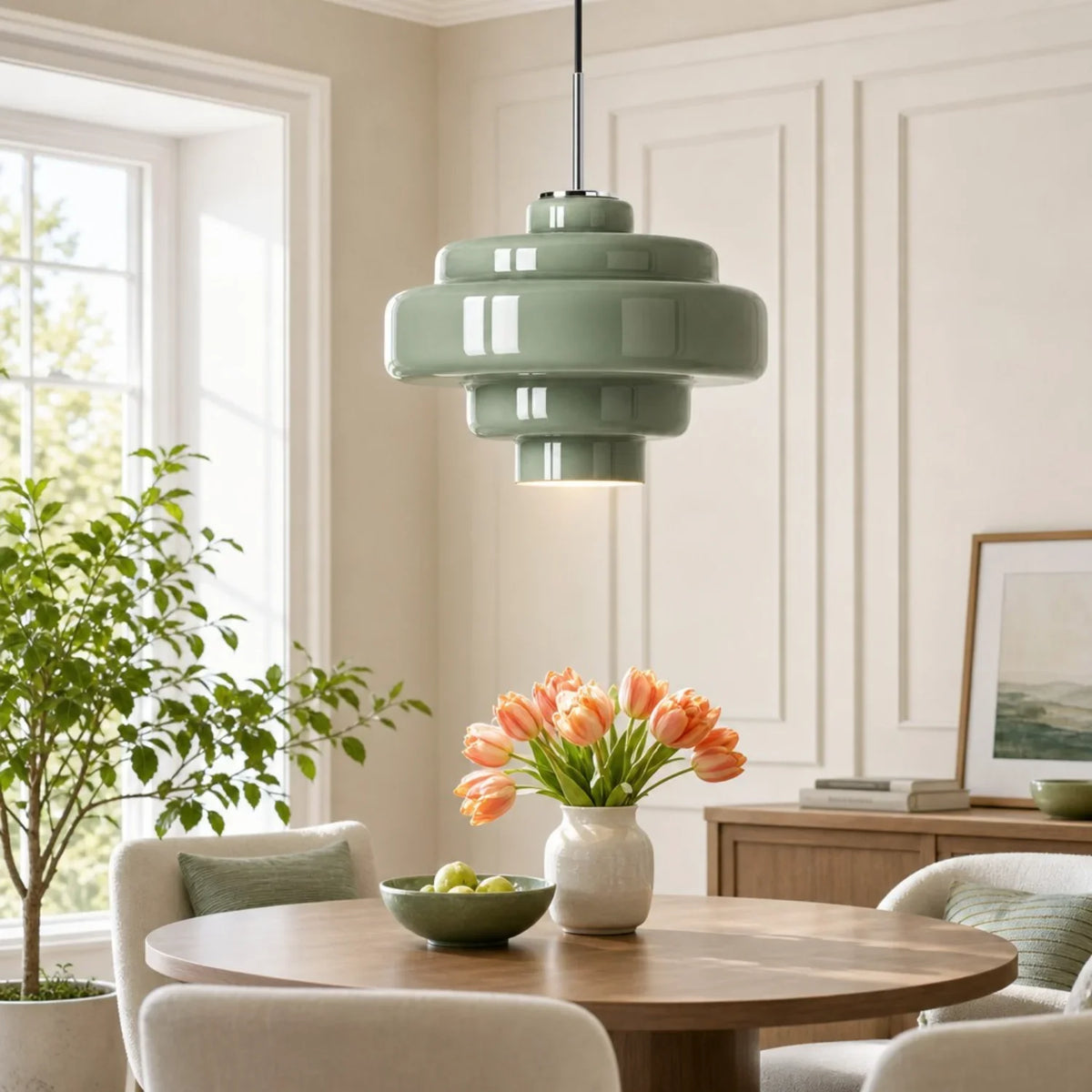 Elegant Orange Glass Pendant Light for Modern Spaces