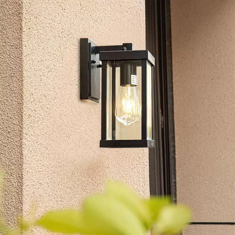Elegant Outdoor Wall Lamp | Black Exterior Wall Lights with Waterproof Design
