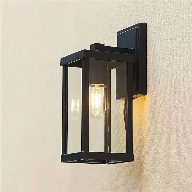 Elegant Outdoor Wall Lamp | Black Exterior Wall Lights with Waterproof Design