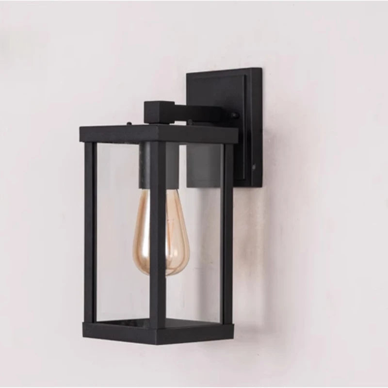 Elegant Outdoor Wall Lamp | Black Exterior Wall Lights with Waterproof Design
