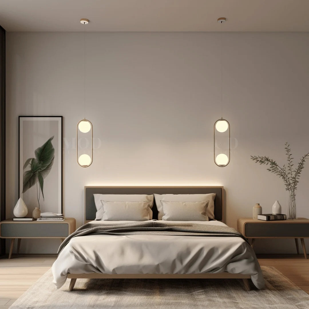 Elegant Oval Cage Pendant Light with Adjustable Height