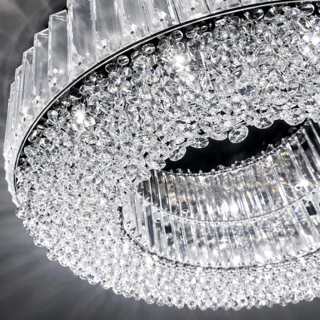 Elegant Polished Chrome Flush Mount Ceiling Light