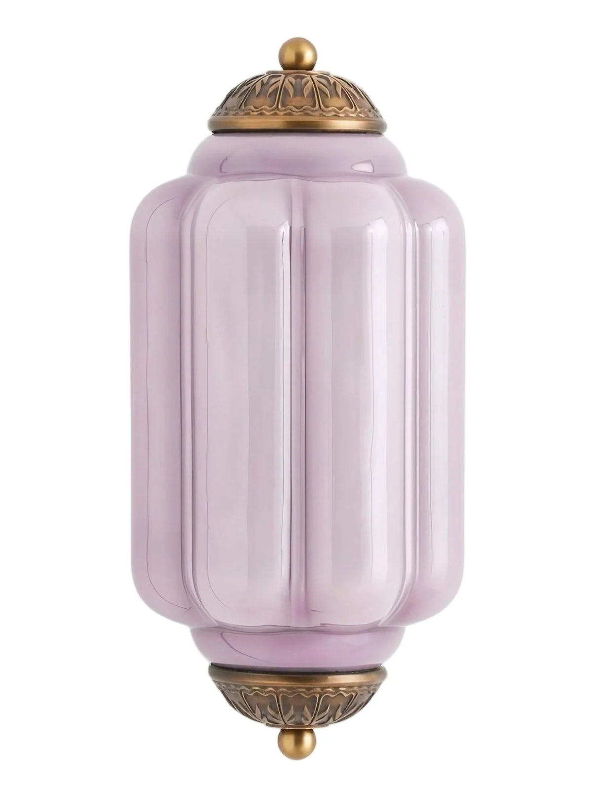 Elegant Vintage Milk Glass Wall Sconce with Metal Accents