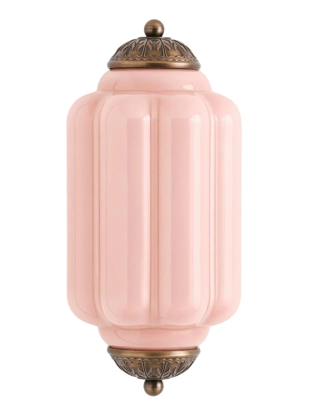 Elegant Vintage Milk Glass Wall Sconce with Metal Accents