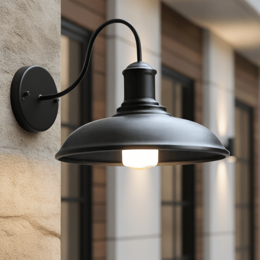 IronBowl | Rustic Vintage Industrial Outdoor Wall Light Lantern