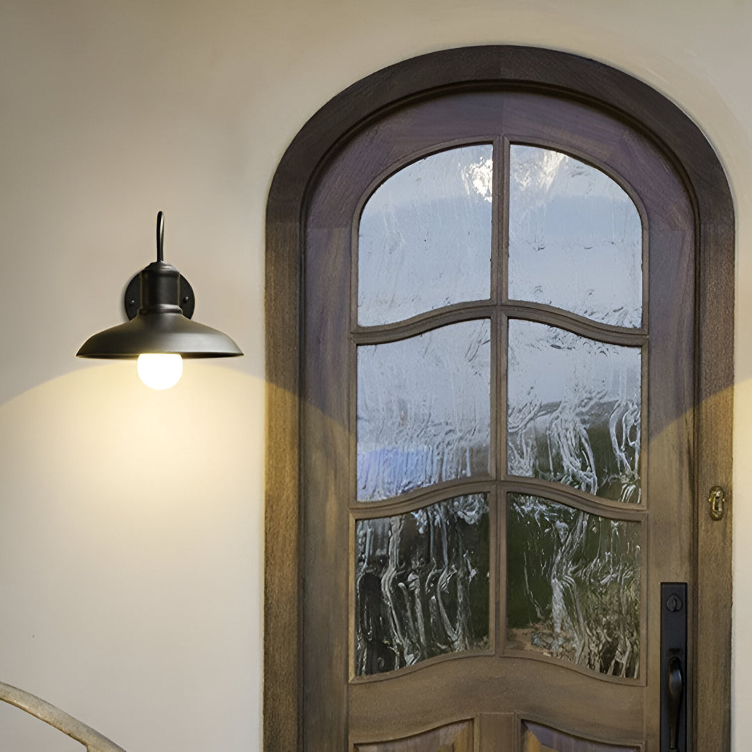 IronBowl | Rustic Vintage Industrial Outdoor Wall Light Lantern