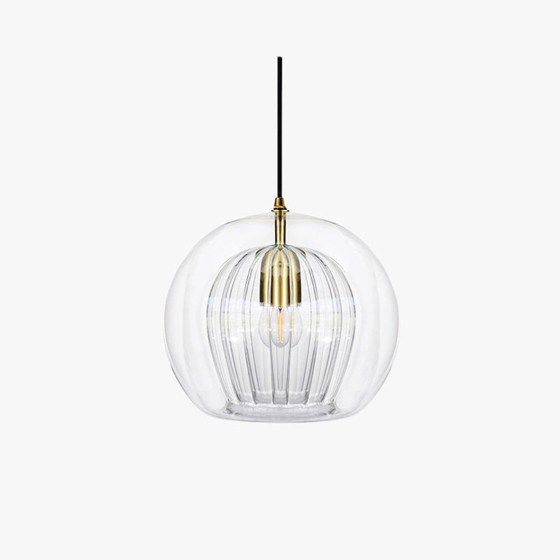 June Collection | Glass Pendant Light with Adjustable Height & Warm Glow