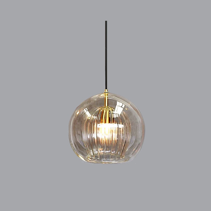 June Collection | Glass Pendant Light with Adjustable Height & Warm Glow