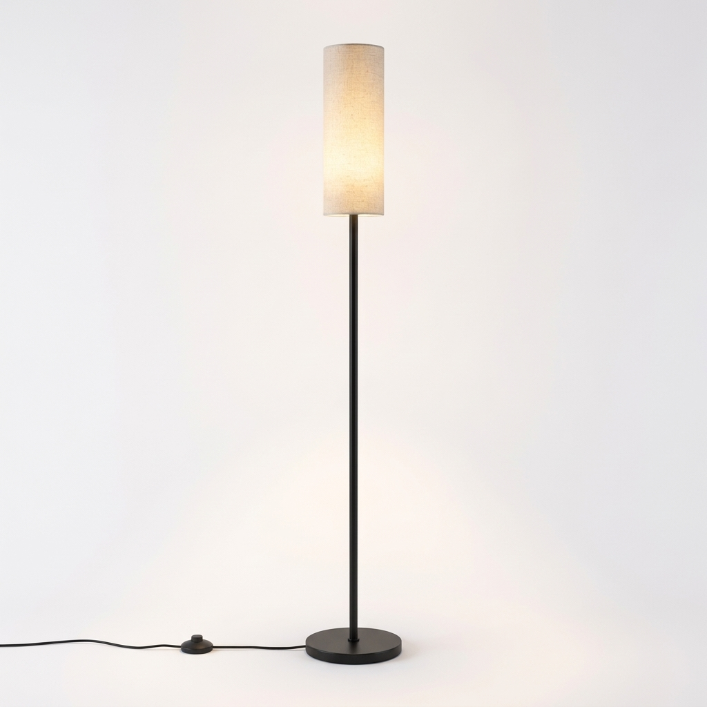 Linen Column Floor Lamp