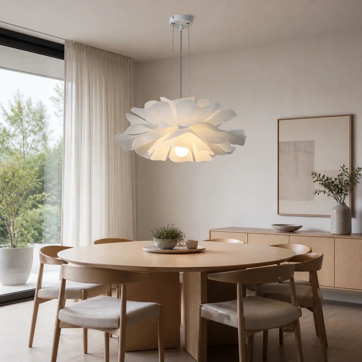 Lotus Flower Pendant Light