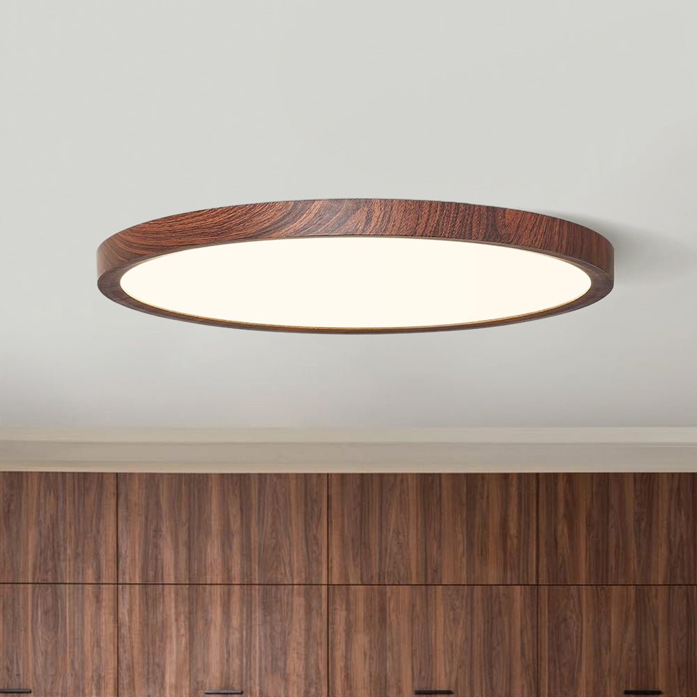 Minimalist LED Ceiling Light Fixture | Ultra-Thin Flush Mount with Adjustable Tones