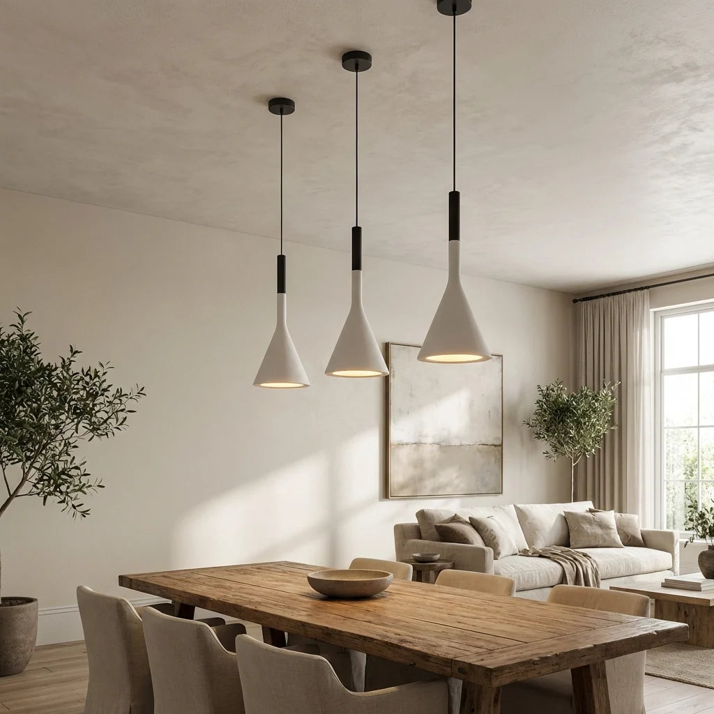 Minimalist Scandinavian Funnel Pendant Light