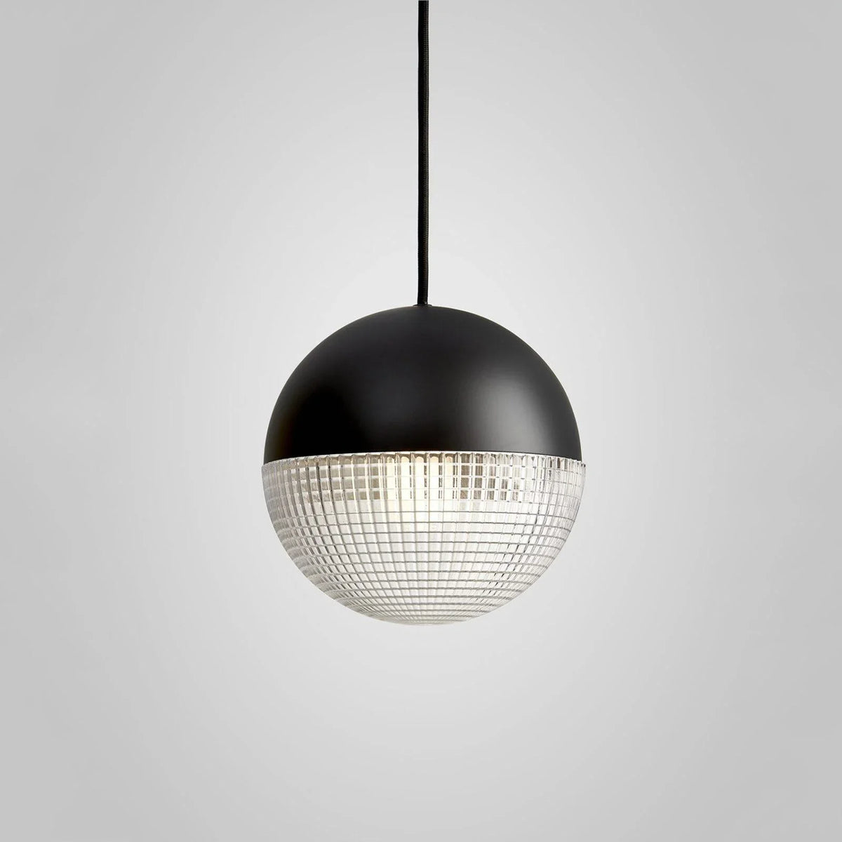Modern Clear Glass Pendant Light with Adjustable Height