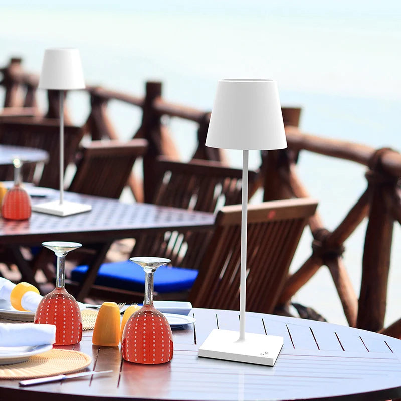 Modern Cordless Table Lamp with Touch Controls