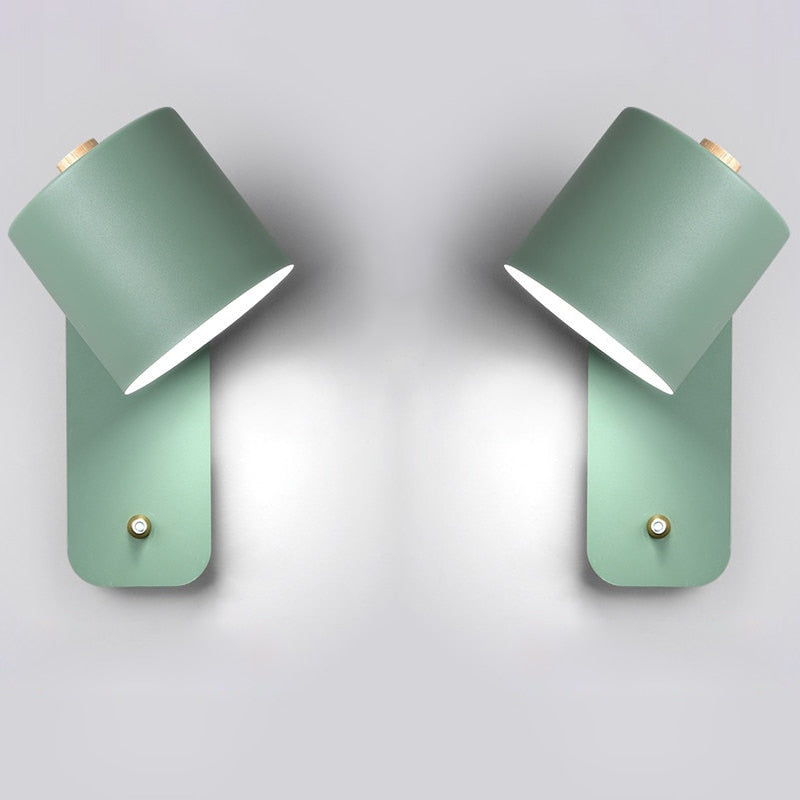 Modern LED Wall Light with Integrated Switch & Sleek Design for Cozy Living Spaces