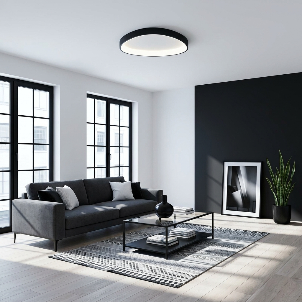 Modern Scandinavian Ceiling Light with Remote Control