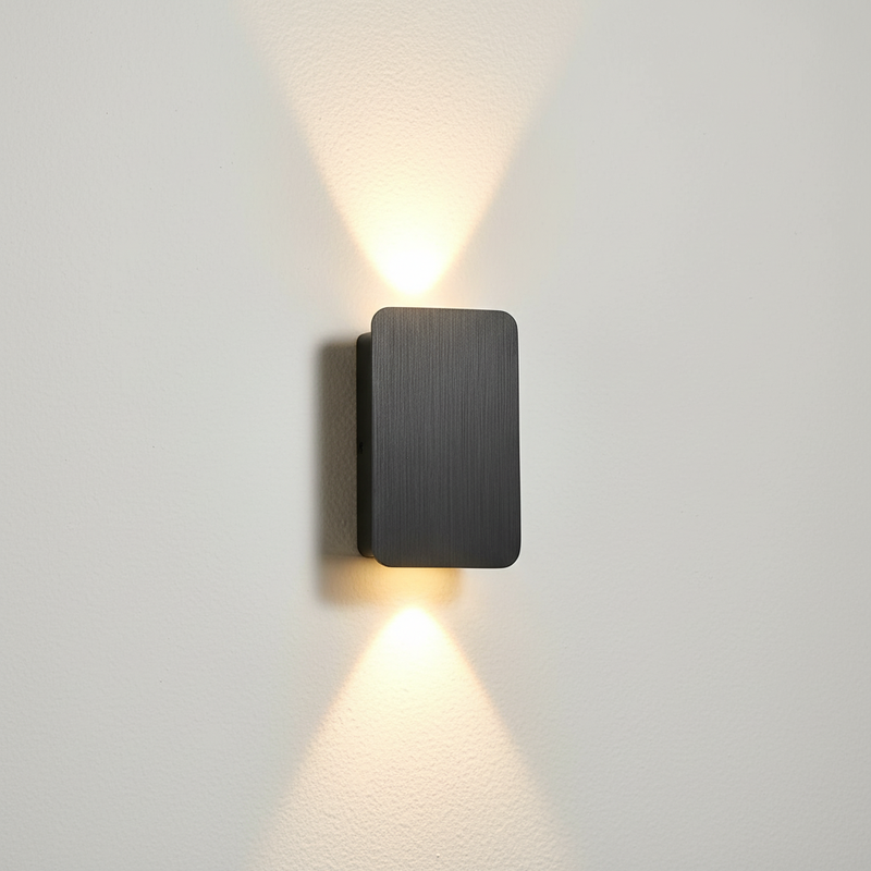 Modern Wall Lights | Sleek Rectangular Sconce Light with Dual Beam