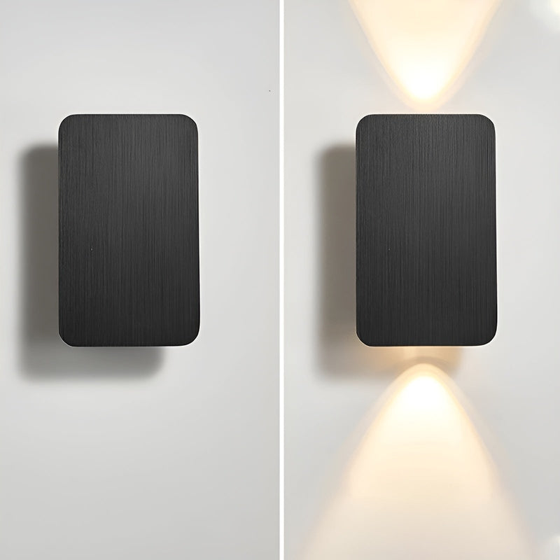 Modern Wall Lights | Sleek Rectangular Sconce Light with Dual Beam