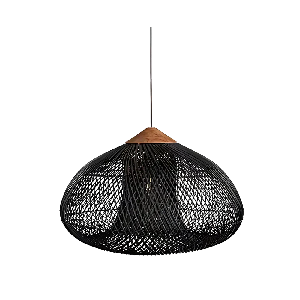 Natural Woven Rattan Pendant Light