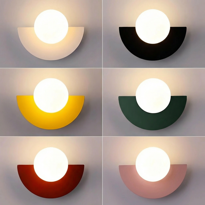 NordicGlow | Modern Elegant Semi-Circular Wall Lamp