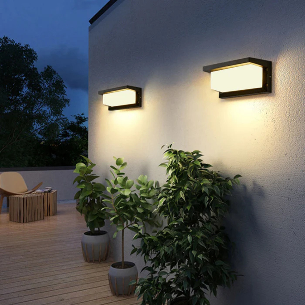 Outdoor Wall Light | Motion Sensor LED Lantern with Energy-Efficient Design