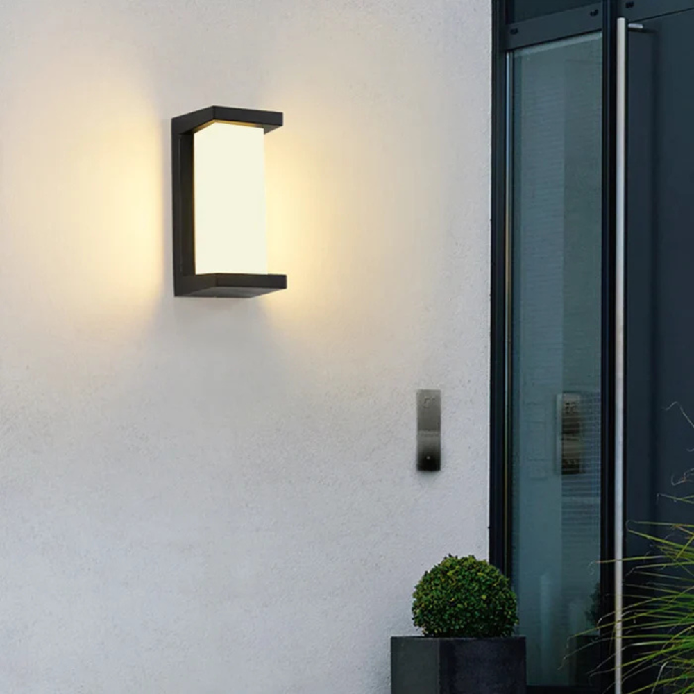 Outdoor Wall Light | Motion Sensor LED Lantern with Energy-Efficient Design