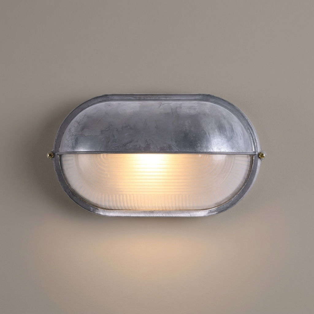 Oval Eyelid Bulkhead Outdoor Wall Light
