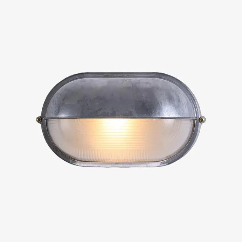 Oval Eyelid Bulkhead Outdoor Wall Light