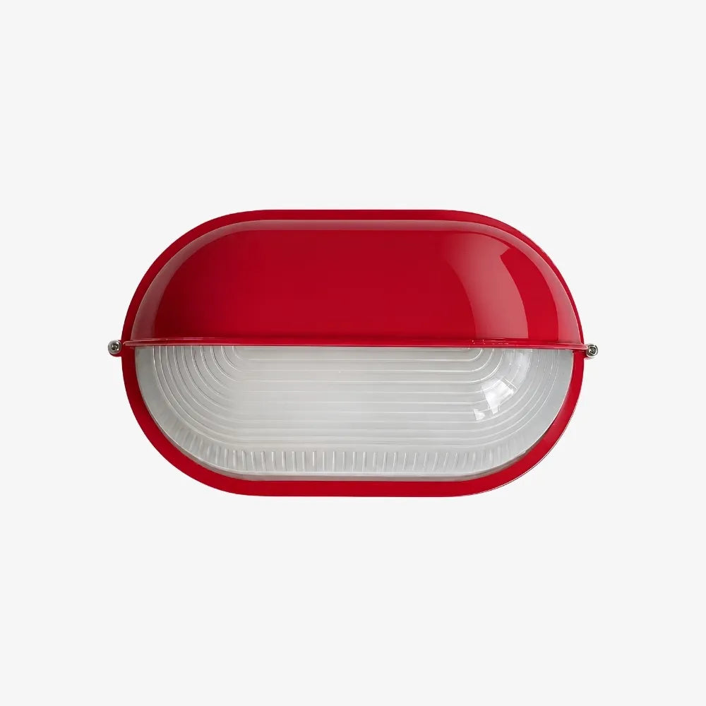 Oval Eyelid Bulkhead Outdoor Wall Light