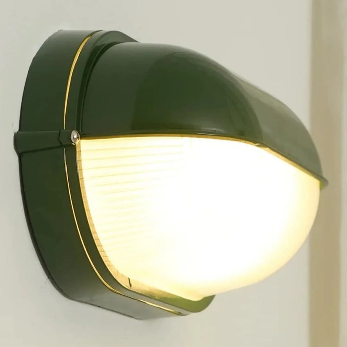 Oval Eyelid Bulkhead Outdoor Wall Light
