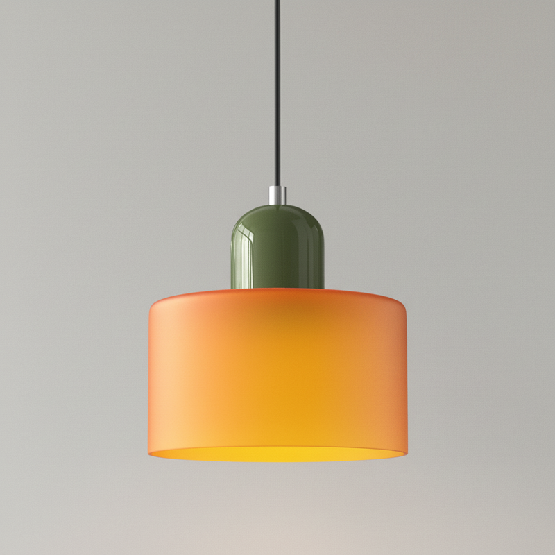Retro Hanging Lamp | Adjustable Kitchen Pendant Light with Warm Glass Shade