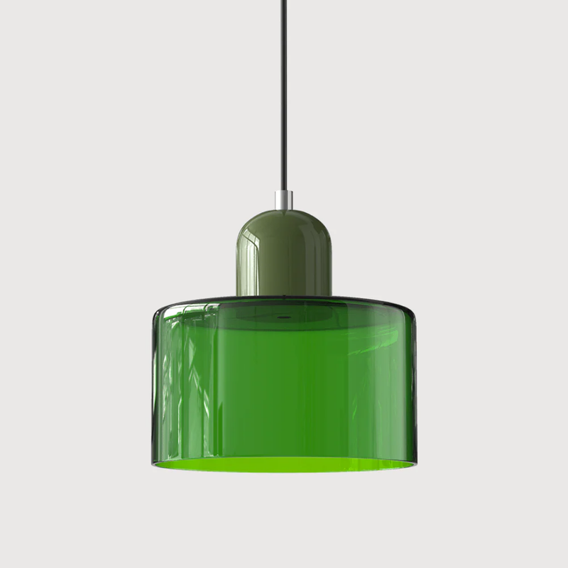 Retro Hanging Lamp | Adjustable Kitchen Pendant Light with Warm Glass Shade