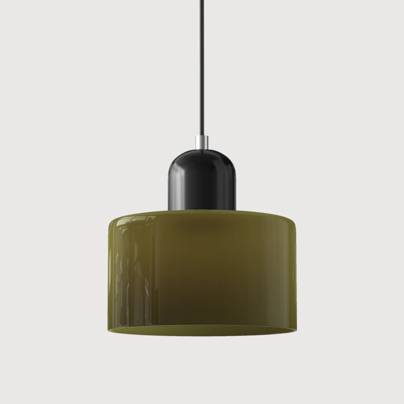 Retro Hanging Lamp | Adjustable Kitchen Pendant Light with Warm Glass Shade