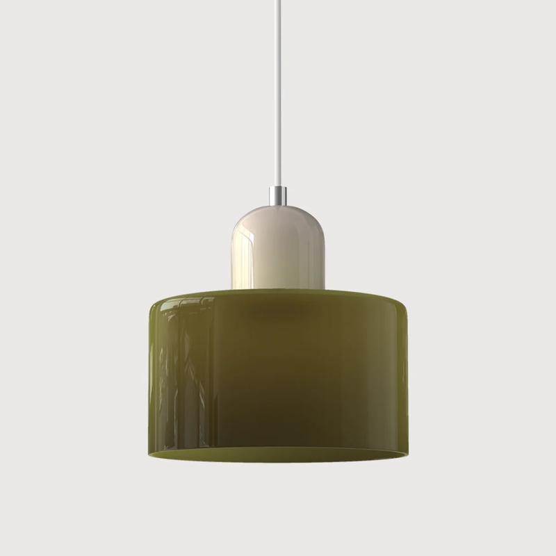 Retro Hanging Lamp | Adjustable Kitchen Pendant Light with Warm Glass Shade