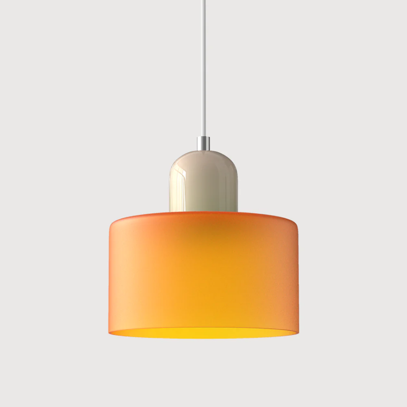 Retro Hanging Lamp | Adjustable Kitchen Pendant Light with Warm Glass Shade