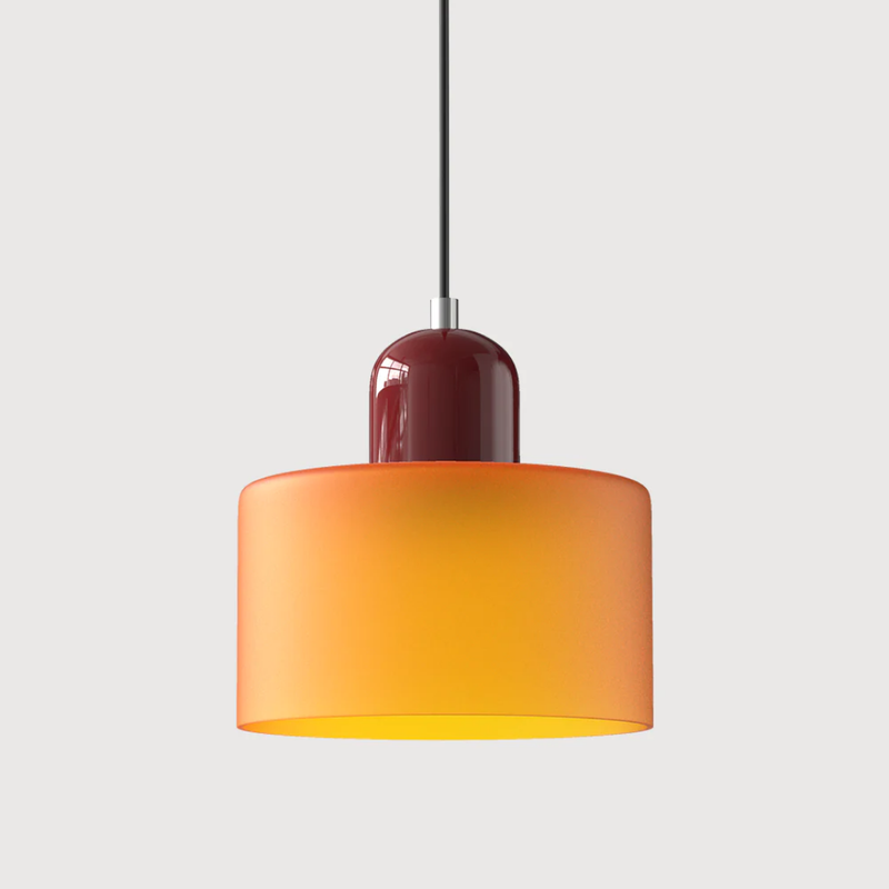 Retro Hanging Lamp | Adjustable Kitchen Pendant Light with Warm Glass Shade
