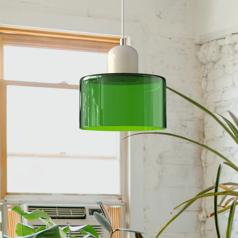 Retro Hanging Lamp | Adjustable Kitchen Pendant Light with Warm Glass Shade