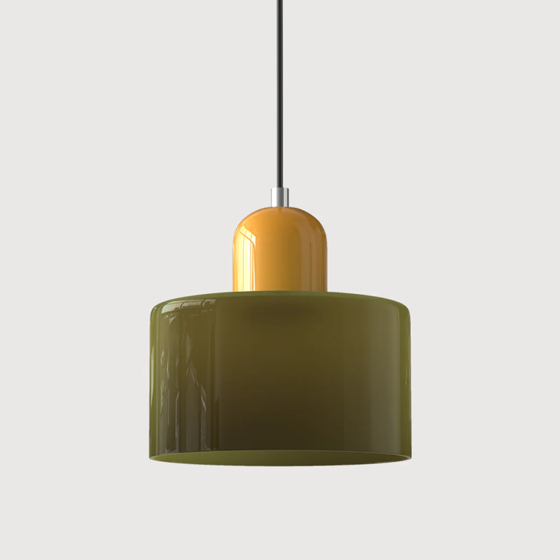 Retro Hanging Lamp | Adjustable Kitchen Pendant Light with Warm Glass Shade